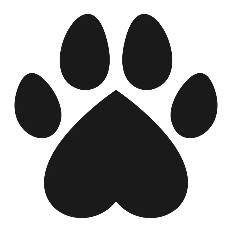 Heart Paw Print