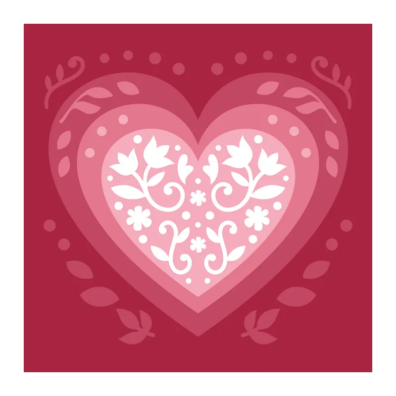 Layered Heart Shadowbox