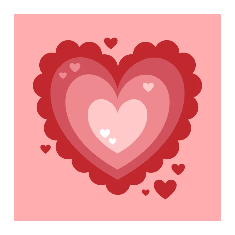 Layered Heart Shadowbox