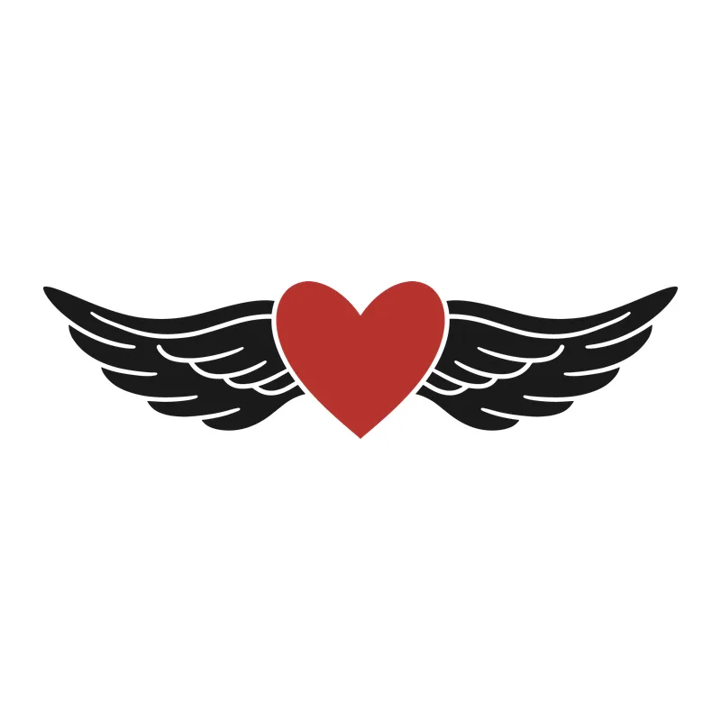 Heart with Angel Wings