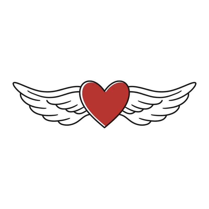 Heart with Angel Wings