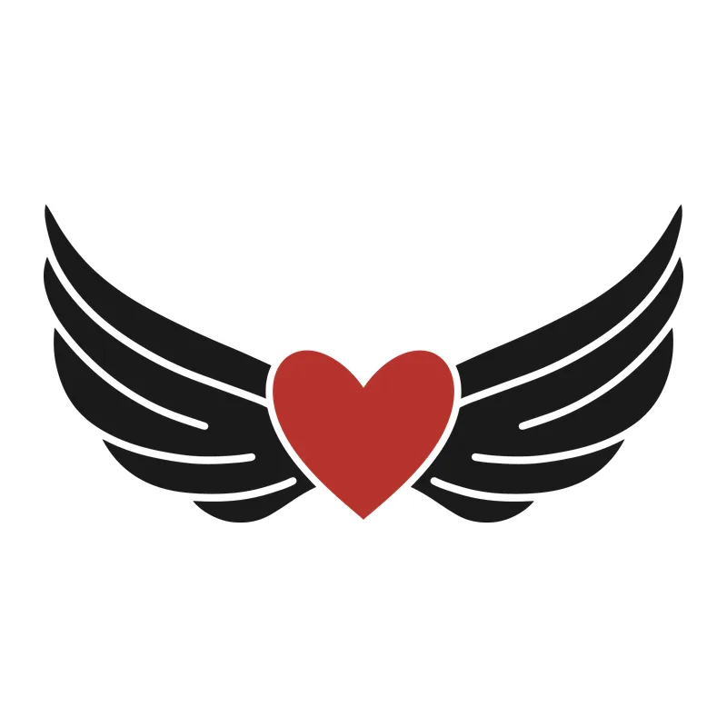 Heart with Angel Wings