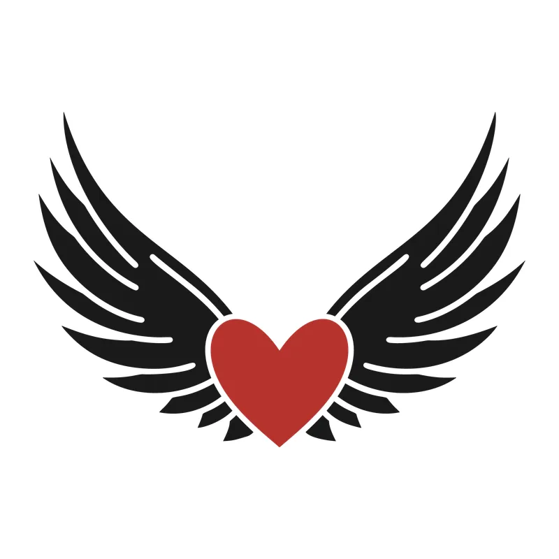 Heart with Angel Wings