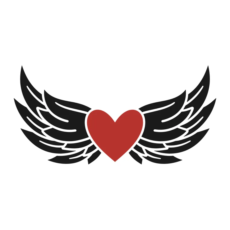 Heart with Angel Wings