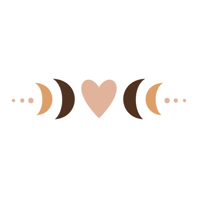 Heart Moon Phases