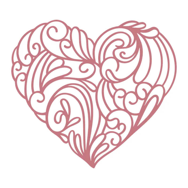 Heart With Flourishes