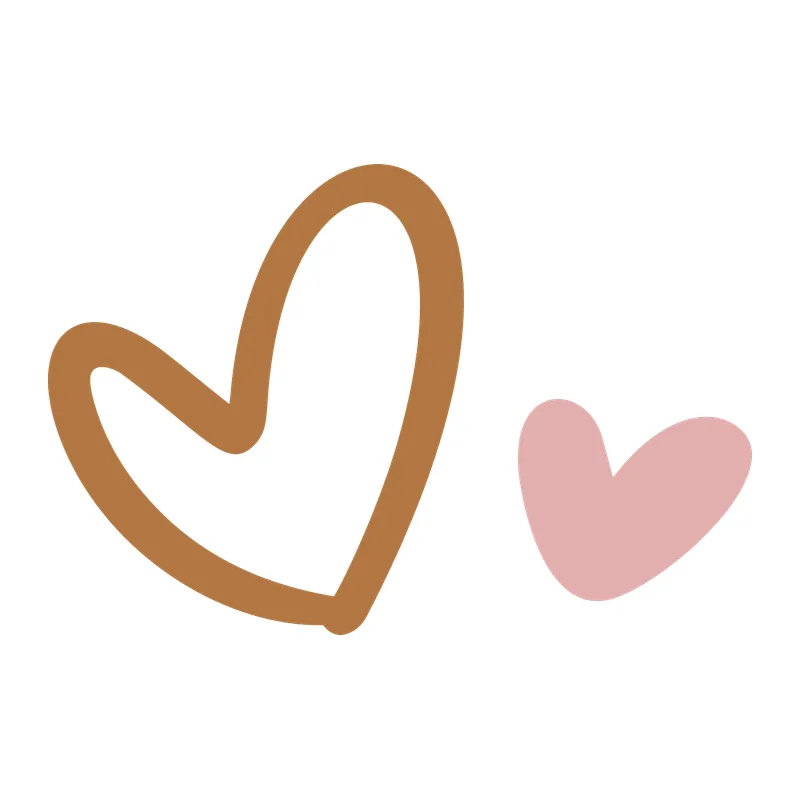 Hand-Drawn Doodle Hearts
