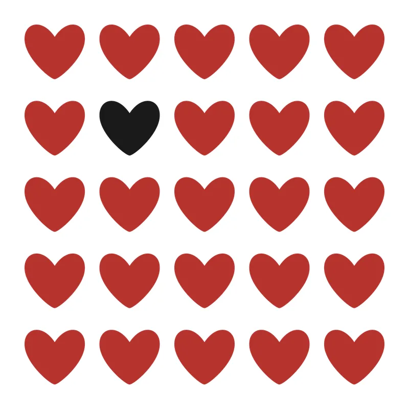 Odd One Out Hearts