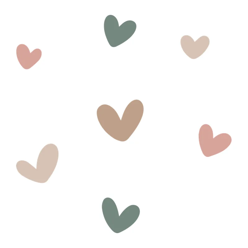 Scattered Boho Hearts
