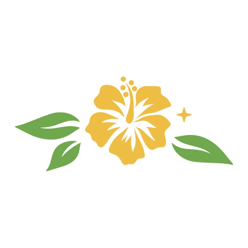 Golden Hibiscus Flower