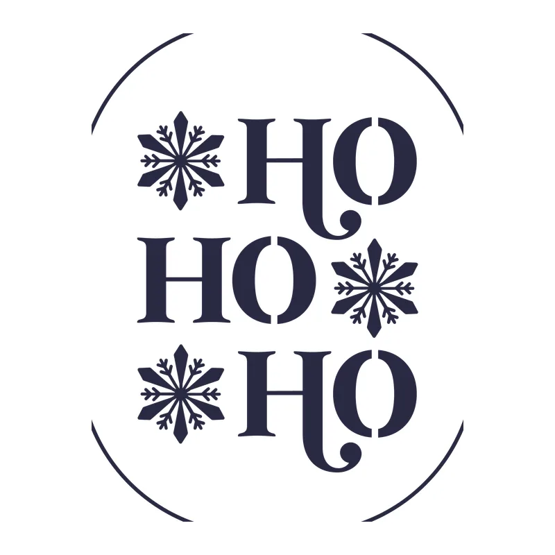Ho Ho Ho Snowflakes