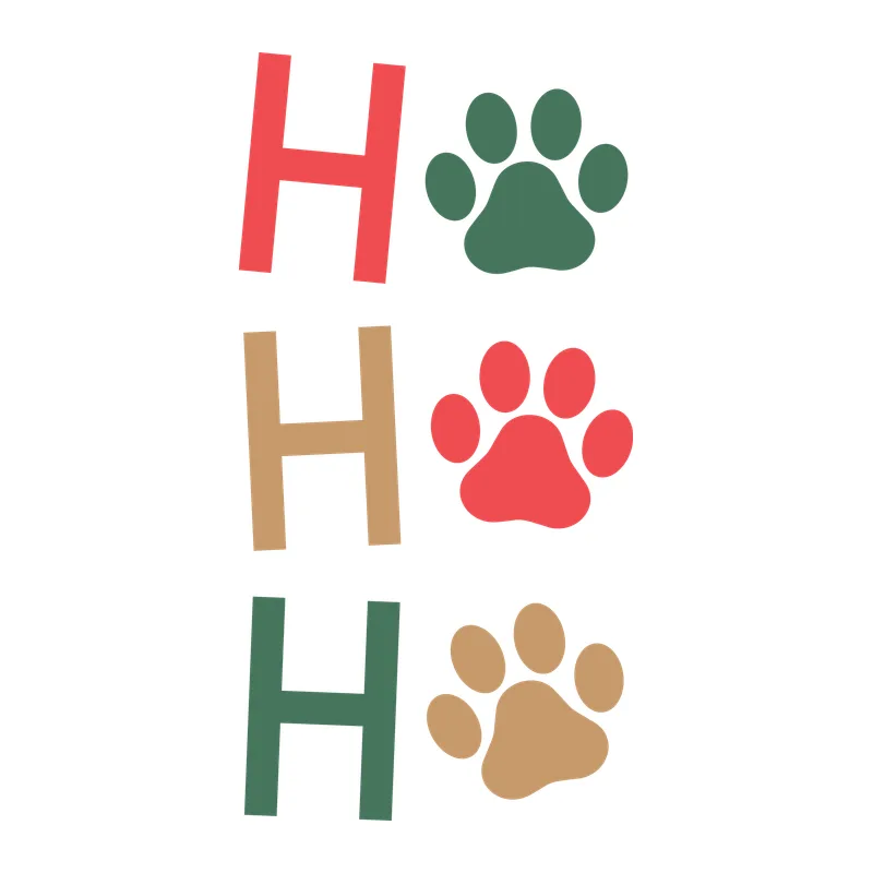 Ho Ho Ho Paw Prints
