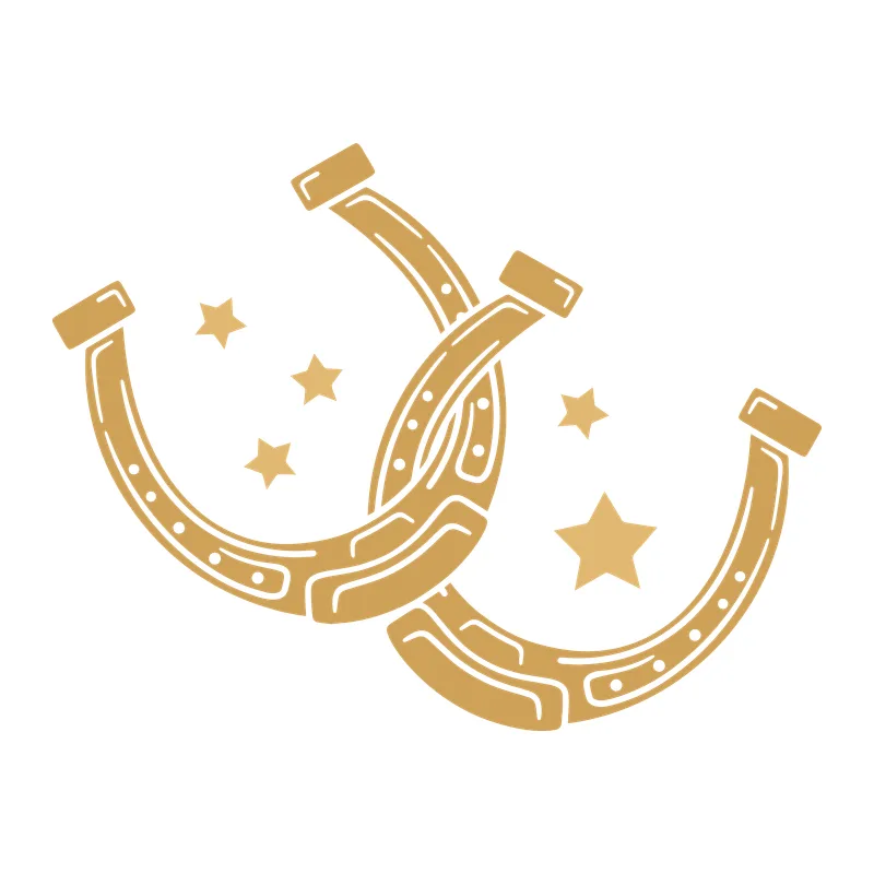 Lucky Horseshoes With Stars