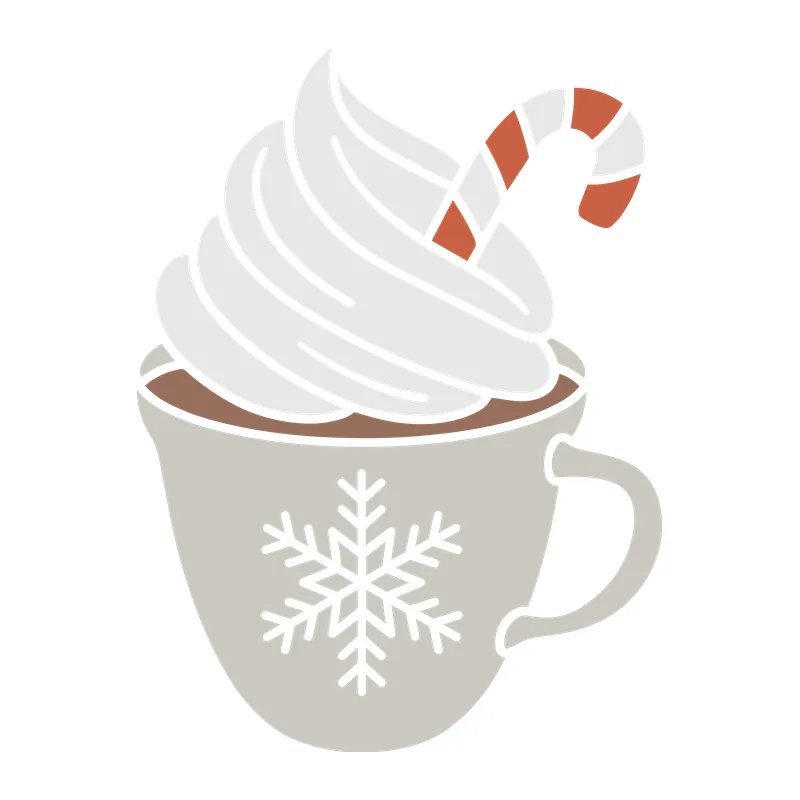 Hot Chocolate With Candy Cane