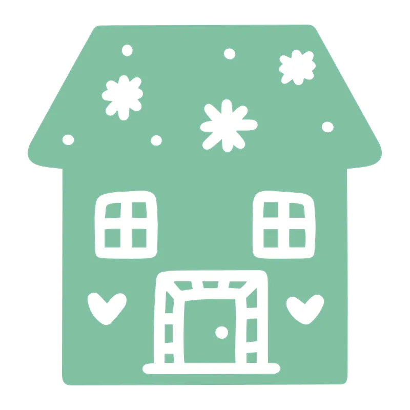 Snowy Winter House