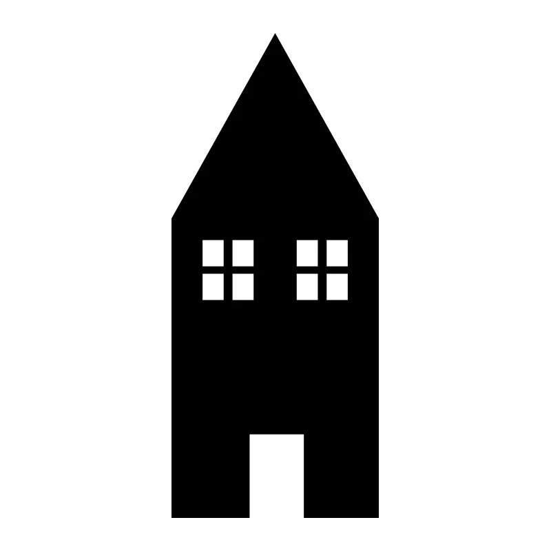 Tall House Silhouette