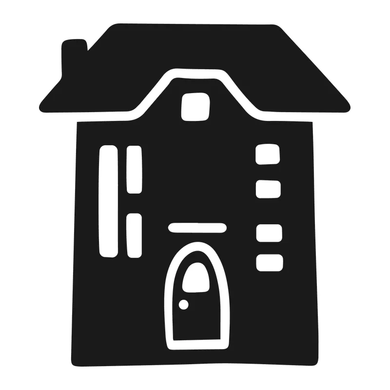 Hand-Drawn Tall House