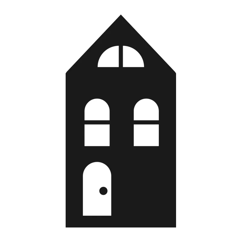 Tall House Silhouette