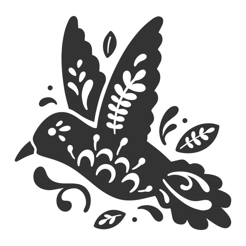 Folk Art Hummingbird