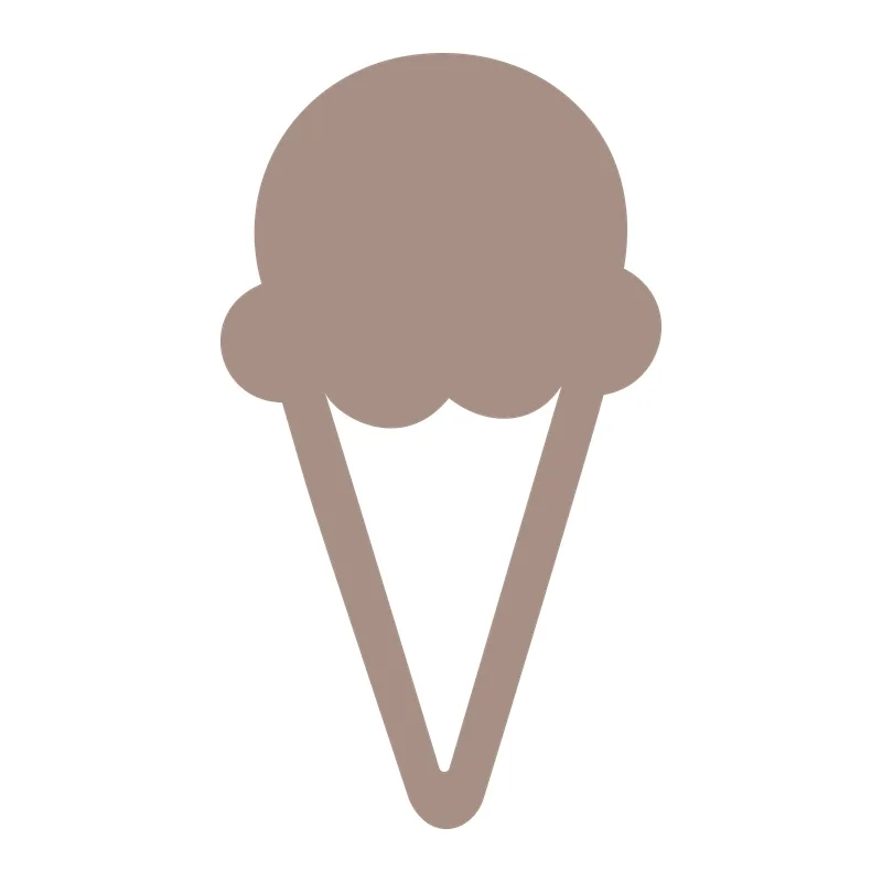 Ice Cream Cone Silhouette