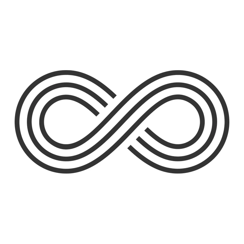 Triple Line Infinity Sign