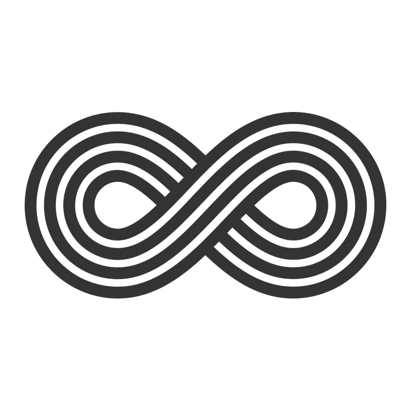 Striped Infinity Symbol