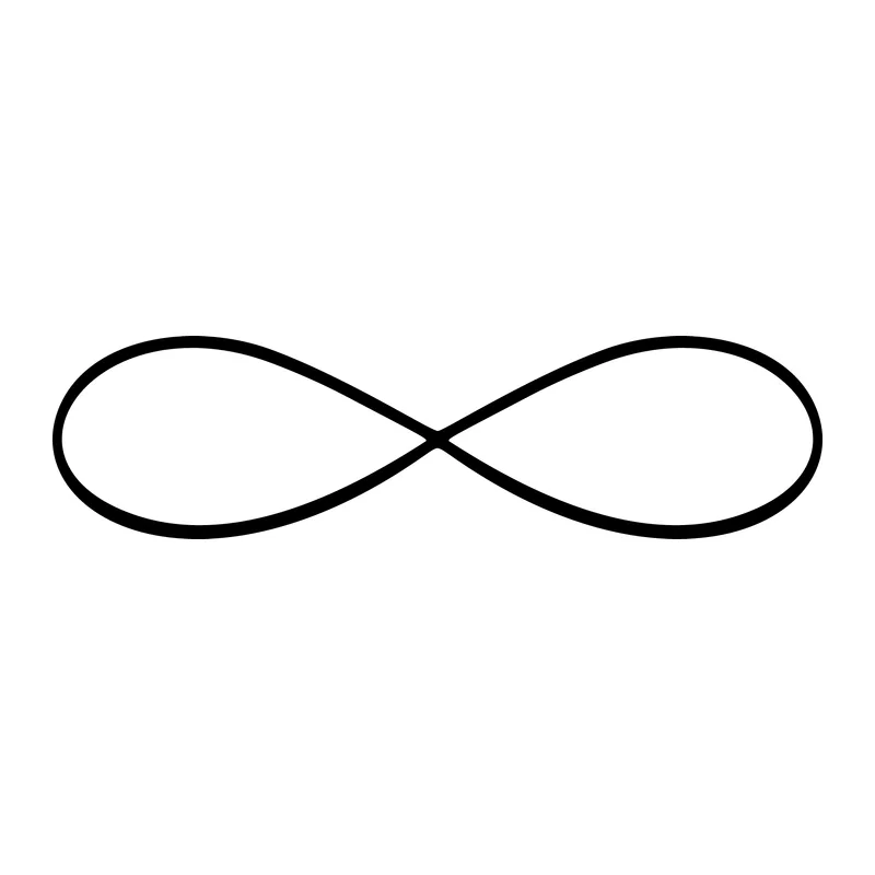Triple Line Infinity Sign SVG for Cricut | GlamSVG