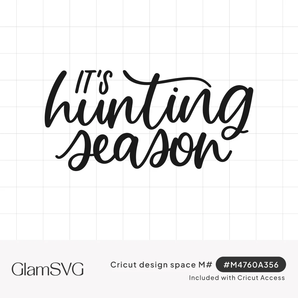 Letter A Hand Lettering Single It's Hunting Season Hand Lettered SVG for Cricut | GlamSVG