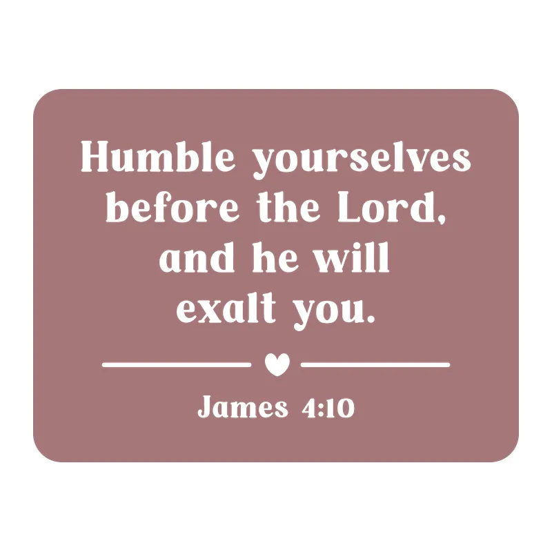 James 4:10 Bible Verse Card