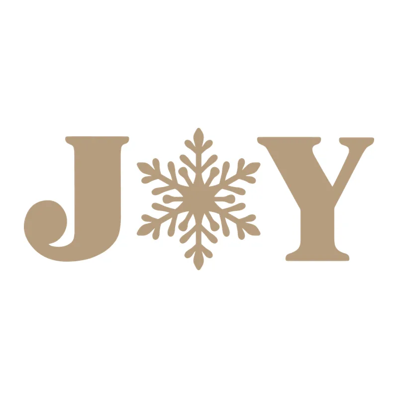 Joy Snowflake Christmas Word