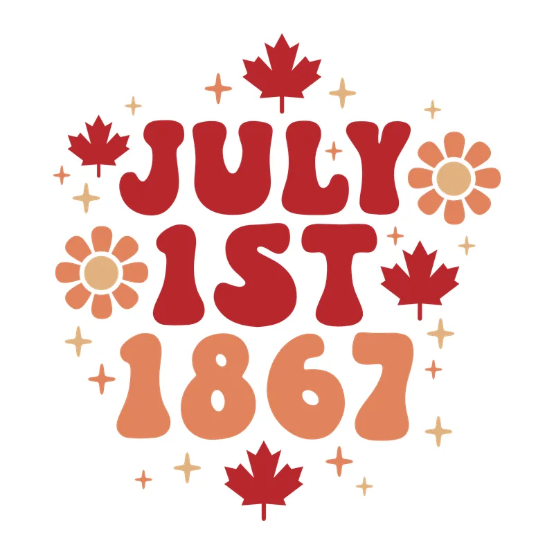 July 1st 1867 Groovy Canada Day