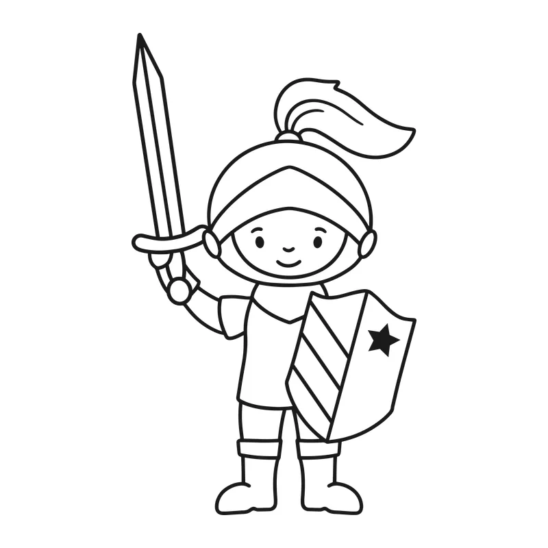 Little Knight With Sword