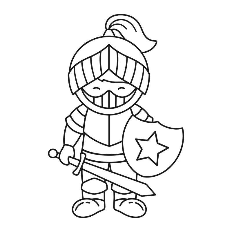 Little Knight with Shield