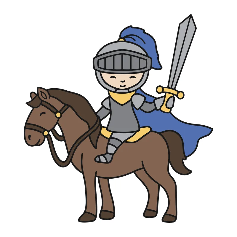 Little Knight on Horseback