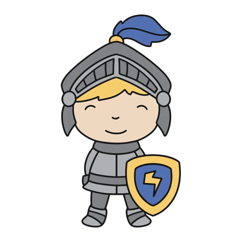 Little Knight with Shield