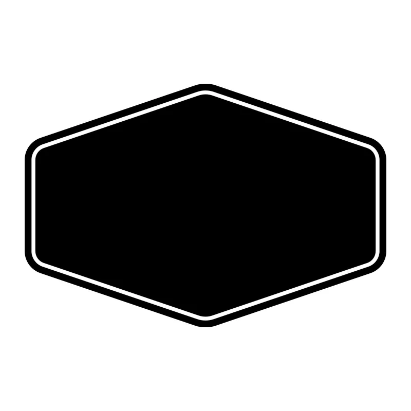 Hexagon Label Shape