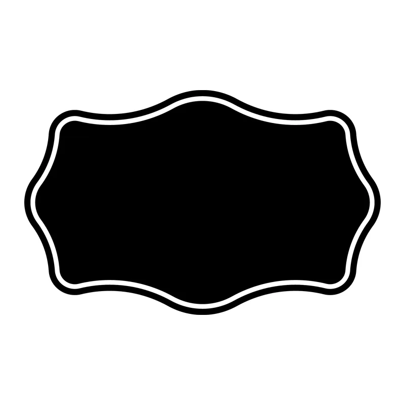 Scalloped Label Frame