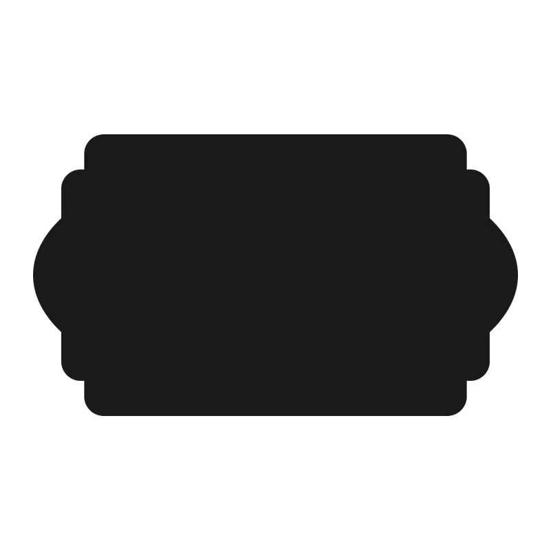 Decorative Bracket Label