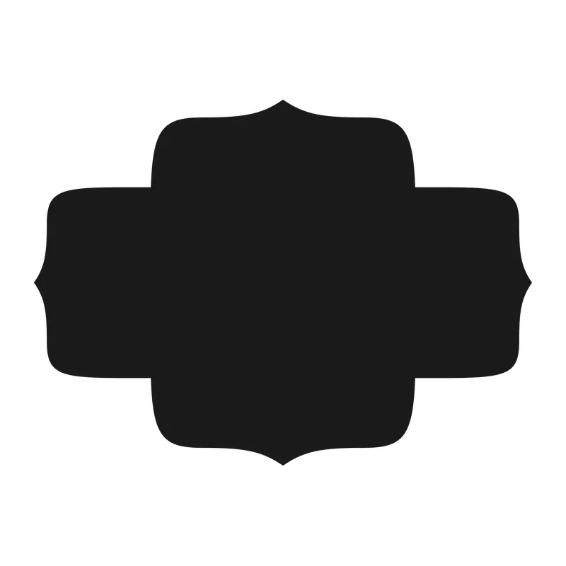Decorative Bracket Label