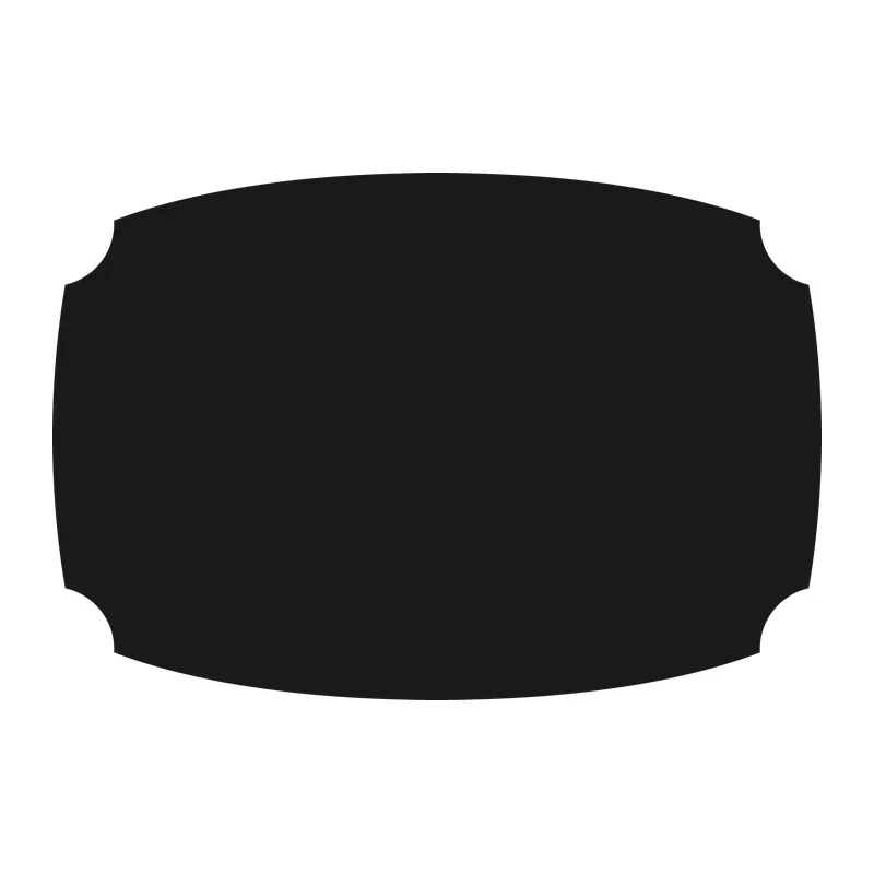 Notched Corner Label Shape
