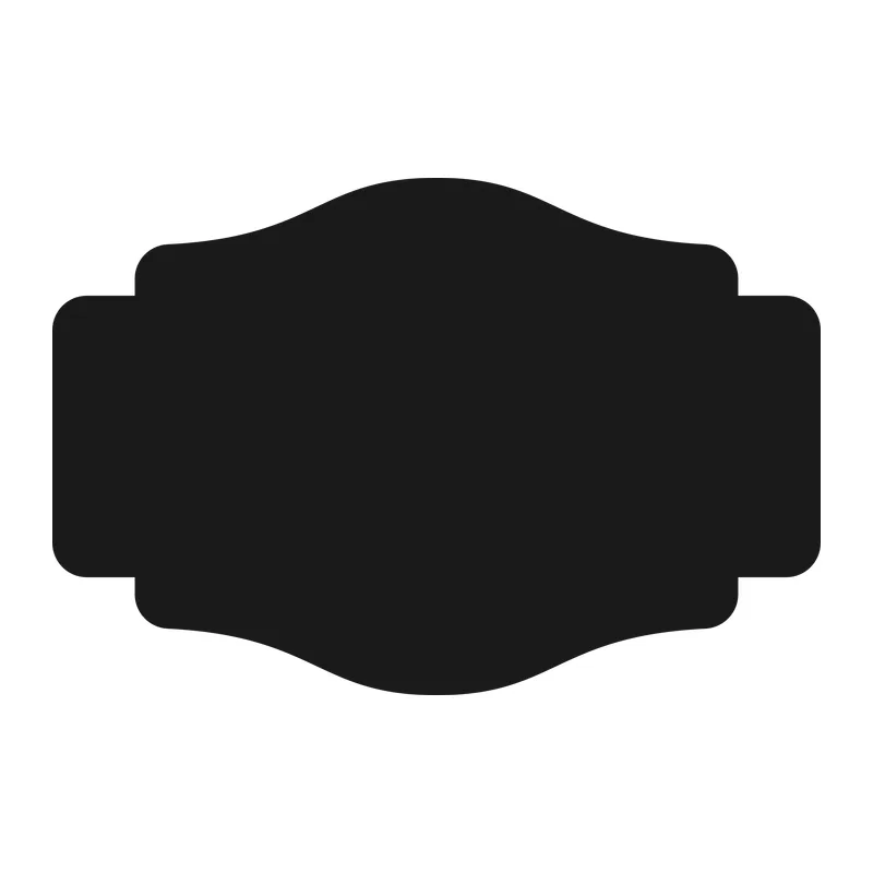 Curved Label Shape
