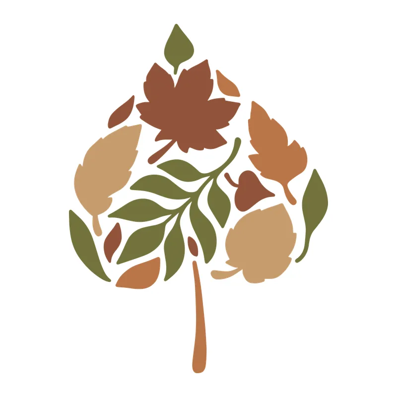 Autumn Leaf Collage