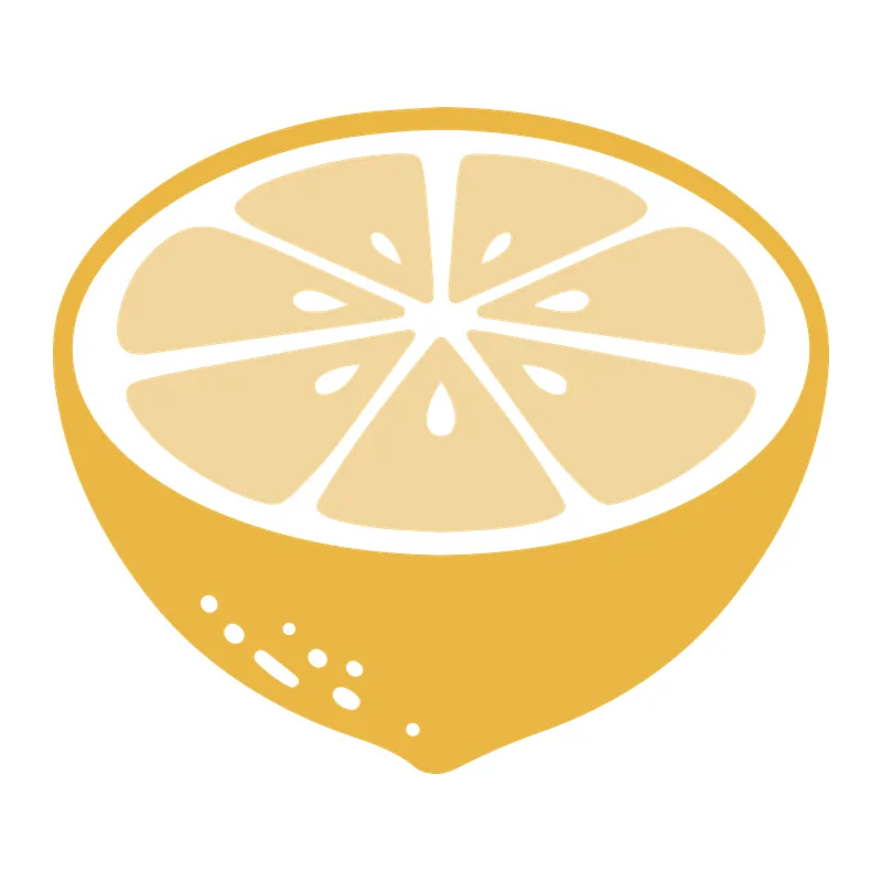 Sliced Lemon Half