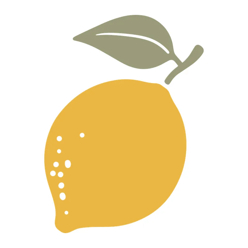Sunny Lemon with Leaf