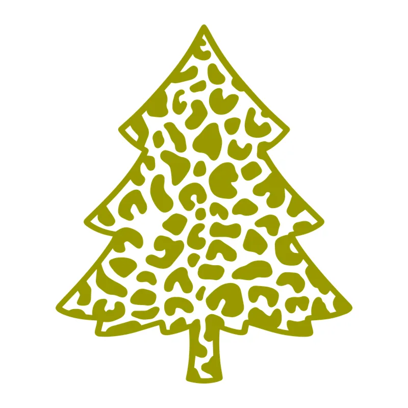 Leopard Print Christmas Tree