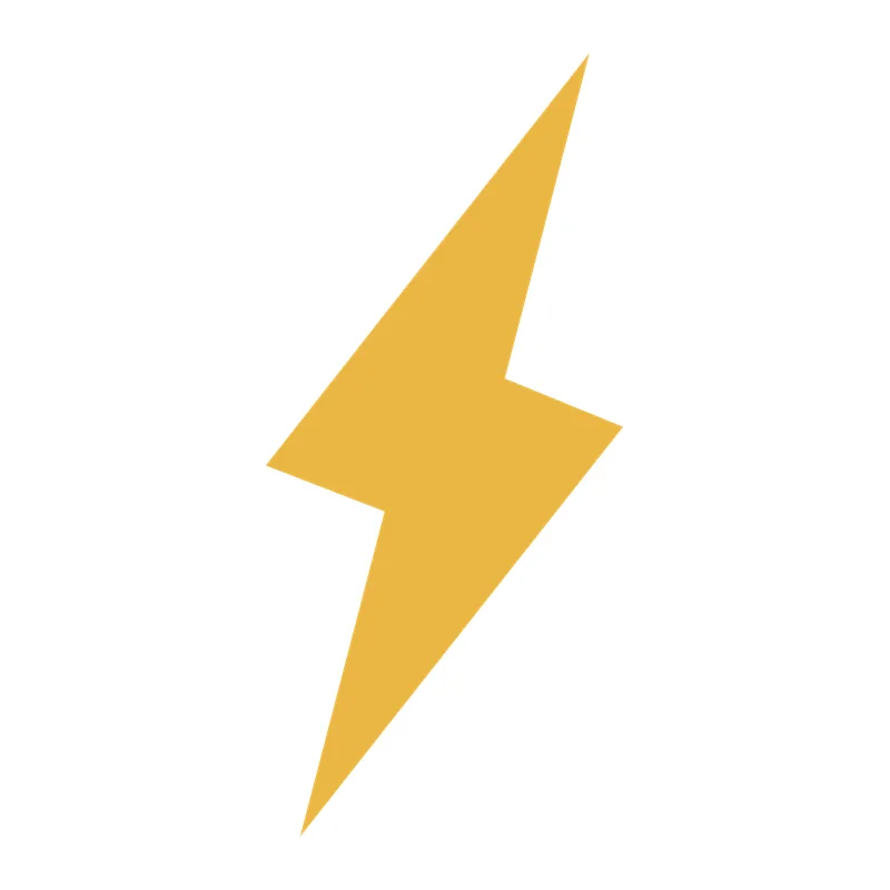 Yellow Lightning Bolt