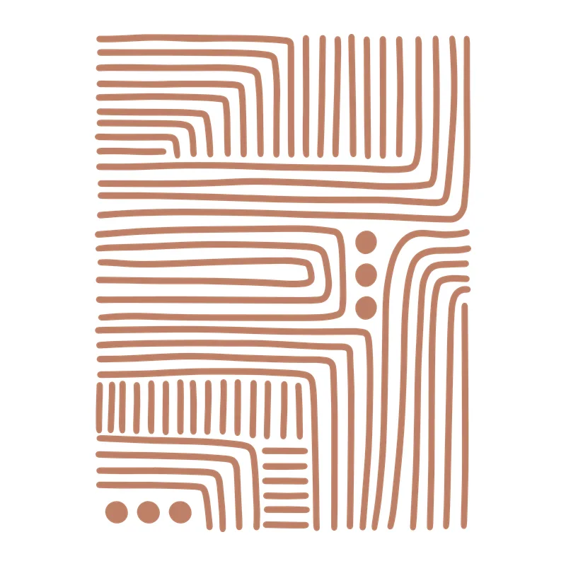 Boho Abstract Line Art