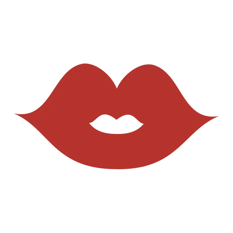 Red Kiss Lips