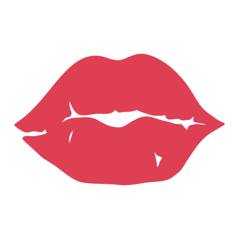 Kissy Red Lips