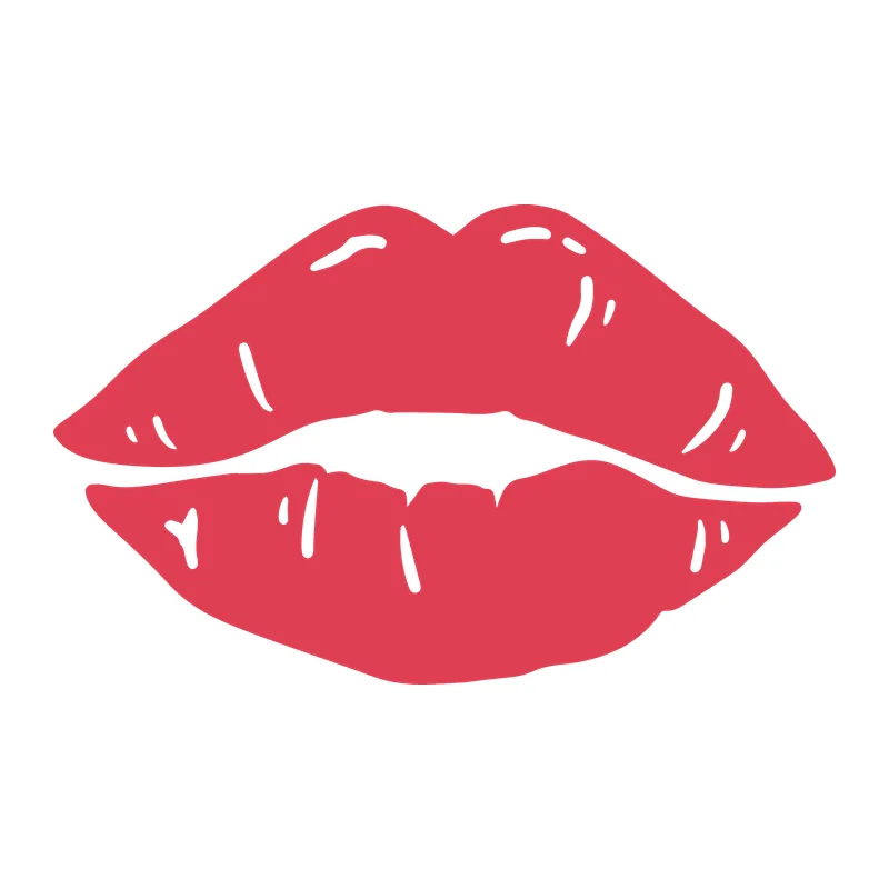 Red Kiss Lips